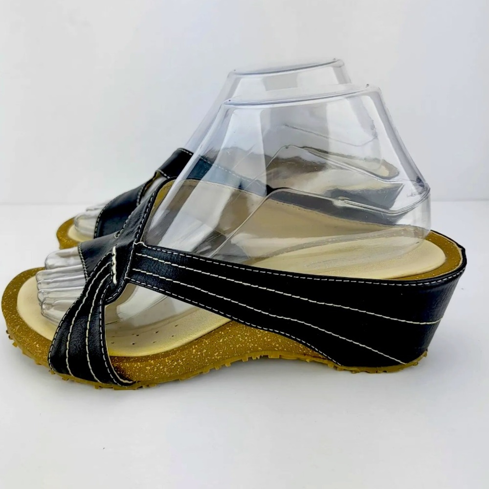 Patrizia black sandal with heel womens 9.5